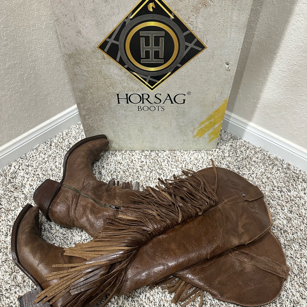 Women's Tan Fringe Ankle Booties